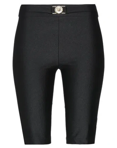 Just Cavalli Woman Shorts & Bermuda Shorts Black Size 8 Polyamide, Elastane