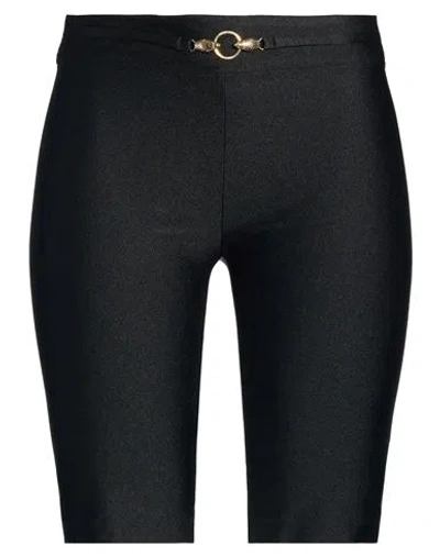 Just Cavalli Woman Shorts & Bermuda Shorts Black Size 6 Polyamide, Elastane