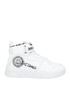 Just Cavalli Woman Sneakers White Size 7 Leather In White