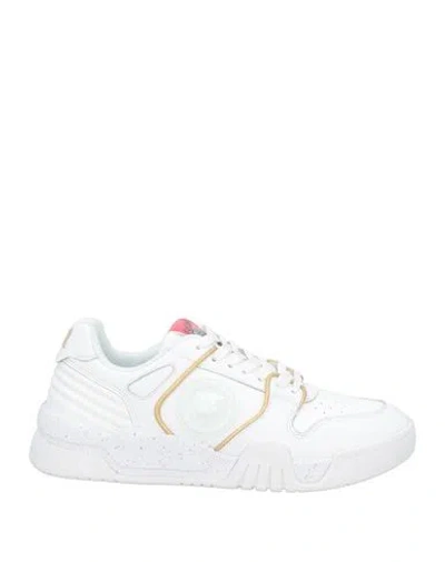 JUST CAVALLI JUST CAVALLI WOMAN SNEAKERS WHITE SIZE 7 LEATHER