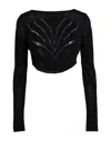 Just Cavalli Sweaters In Black