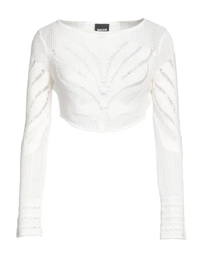 Just Cavalli Sweaters In White