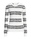 JUST CAVALLI JUST CAVALLI WOMAN SWEATER WHITE SIZE S VISCOSE, POLYESTER
