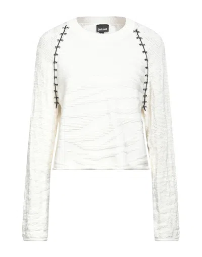 Just Cavalli Sweaters In White