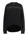 Just Cavalli Woman Sweatshirt Black Size L Cotton In Black