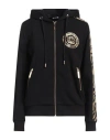 Just Cavalli Woman Sweatshirt Black Size L Cotton, Elastane