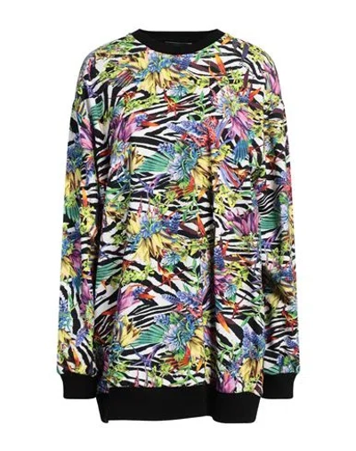 Just Cavalli Woman Sweatshirt Black Size S Cotton, Elastane