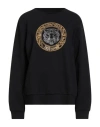 Just Cavalli Tiger Head Cotton Sweatshirt In Black