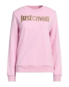Just Cavalli Logo-print Cotton Sweatshirt In Pink