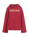 JUST CAVALLI JUST CAVALLI WOMAN SWEATSHIRT RED SIZE S COTTON