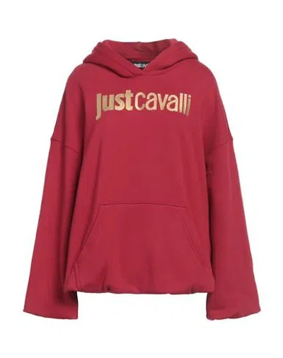 Just Cavalli Woman Sweatshirt Red Size S Cotton