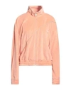 Just Cavalli Woman Sweatshirt Salmon Pink Size Xxl Cotton, Polyester, Acrylic, Polyamide In Pink