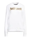 Just Cavalli Woman Sweatshirt White Size Xxs Cotton, Elastane In White