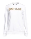 Just Cavalli Woman Sweatshirt White Size Xxs Cotton, Elastane