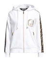 Just Cavalli Woman Sweatshirt White Size S Cotton, Elastane In White