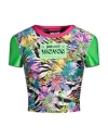 JUST CAVALLI JUST CAVALLI WOMAN T-SHIRT ACID GREEN SIZE M POLYESTER, ELASTANE, POLYAMIDE