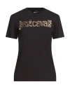 Just Cavalli Woman T-shirt Black Size L Cotton In Black