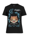 Just Cavalli Woman T-shirt Black Size L Cotton In Black