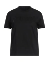 Just Cavalli Woman T-shirt Black Size M Cotton