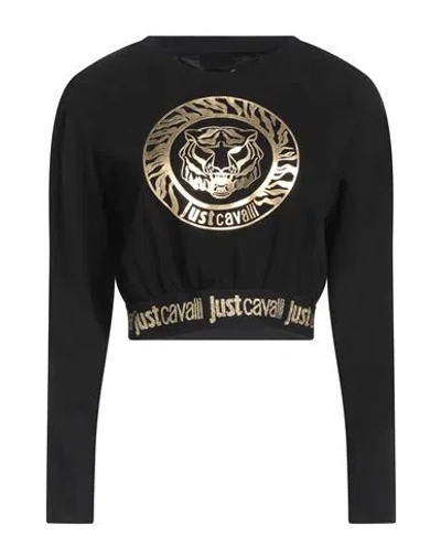 Just Cavalli Woman T-shirt Black Size Xs Cotton