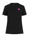 Just Cavalli Woman T-shirt Black Size Xl Cotton In Black