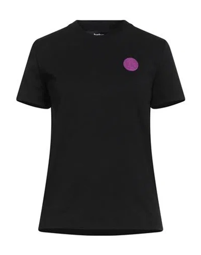 Just Cavalli Woman T-shirt Black Size Xl Cotton