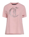 Just Cavalli Woman T-shirt Light Pink Size Xl Cotton In Pink