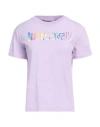 Just Cavalli Woman T-shirt Light Purple Size Xl Cotton