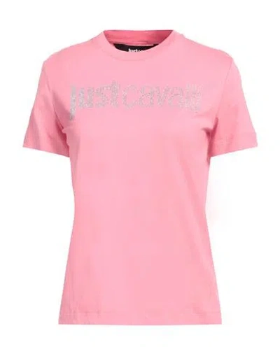 Just Cavalli Woman T-shirt Pink Size Xl Cotton