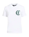 Just Cavalli Woman T-shirt White Size L Cotton
