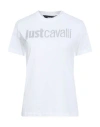 Just Cavalli Crystal-embellished T-shirt In White