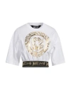 Just Cavalli Woman T-shirt White Size M Cotton