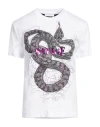 Just Cavalli Woman T-shirt White Size Xl Cotton In White