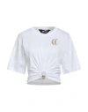 Just Cavalli Woman T-shirt White Size Xl Cotton In Nude