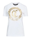 Just Cavalli Woman T-shirt White Size Xl Cotton In White