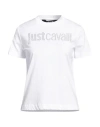 Just Cavalli Crystal-embellished T-shirt In White