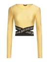 Just Cavalli Woman T-shirt Yellow Size Xxs Polyamide, Elastane In Neutral