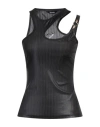 Just Cavalli Black Sleeveless Top In Black