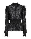 Just Cavalli Woman Top Black Size 8 Polyester In Black