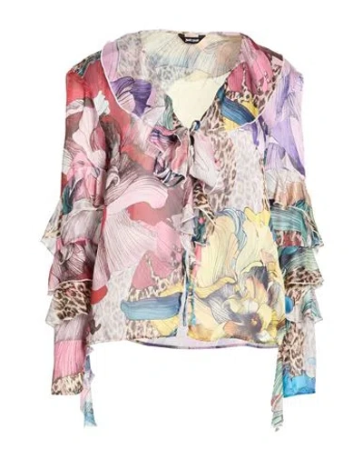 Just Cavalli Woman Top Lilac Size 12 Polyester In Multi