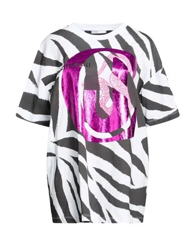 Just Cavalli Woman T-shirt Black Size S Cotton