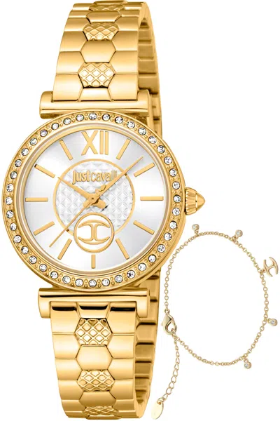 Just Cavalli Women's 30mm Quartz Watch In Gold