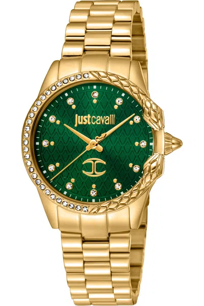 Just Cavalli Women's 32mm Gold Tone Quartz Watch Jc1l095m0365