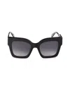 Just Cavalli Smoke Gradient Square Ladies Sunglasses Sjc019 0700 52 In Black