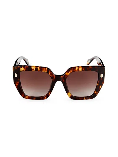 Just Cavalli Women's 53mm Square Sunglasses In Brown