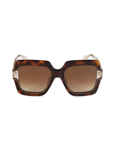 Just Cavalli Women's 53mm Square Sunglasses In Havana