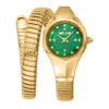 Just Cavalli Women's Ip Yellow Goldtone Stainless Steel & Crystal Wrap Watch/22mm In Gold