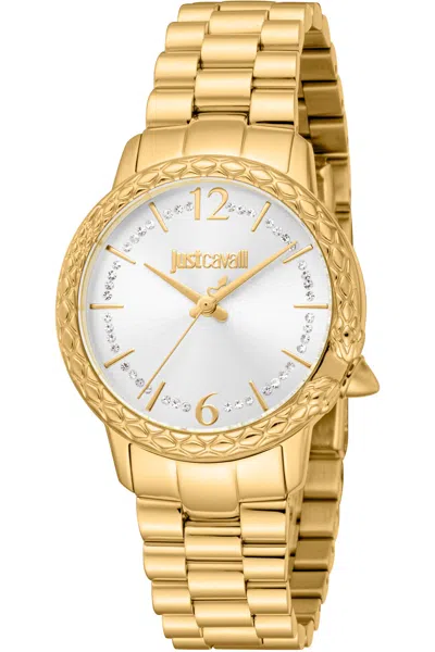 Just Cavalli Women's Animalier 32mm Quartz Watch In Gold