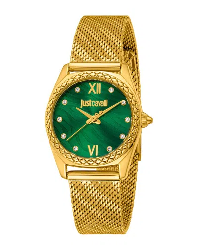 Just Cavalli Dnu Legal Issue  Women's Animalier Watch In Gold