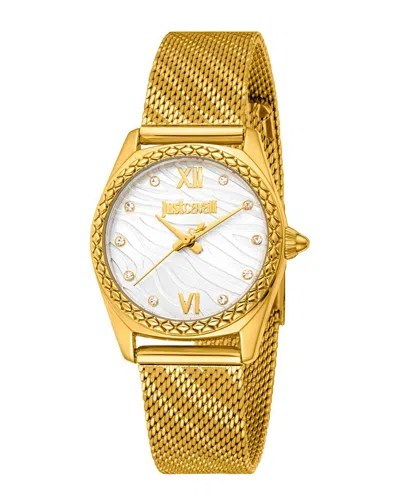 Just Cavalli Dnu Legal Issue  Women's Animalier Watch In Gold
